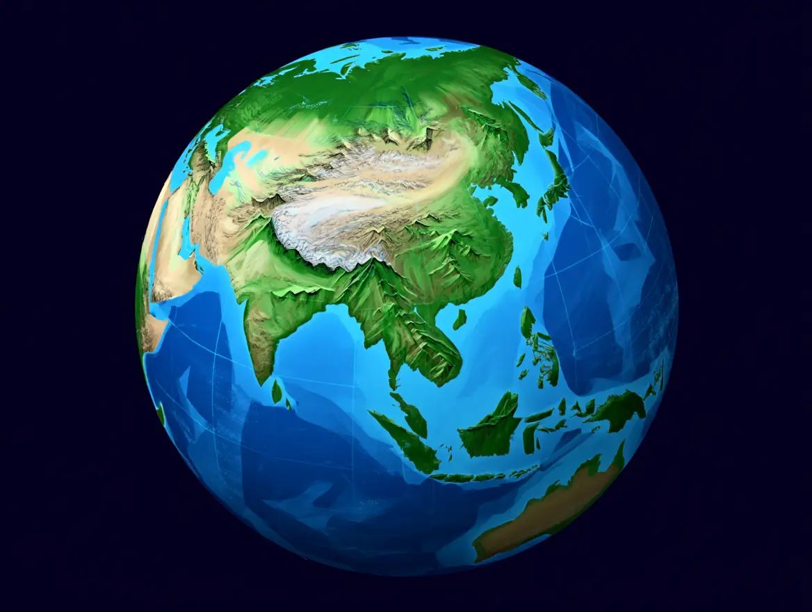 What Continent Is Mount Everest In Map