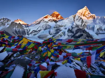 Where Is Mt Everest Main Peak View